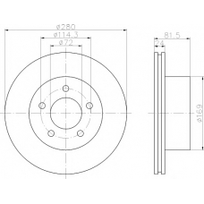 8DD 355 108-591 HELLA PAGID Тормозной диск