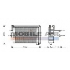 1700V021 VAN WEZEL Испаритель, кондиционер