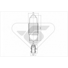 KP084 HUTCHINSON Пылезащитный комплект, амортизатор