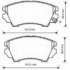 573270B BENDIX Комплект тормозных колодок, дисковый тормоз