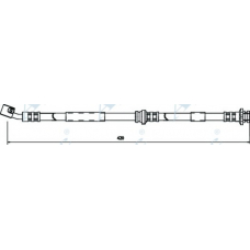HOS3535 APEC Тормозной шланг