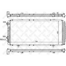 10-25027-SX STELLOX Радиатор, охлаждение двигателя