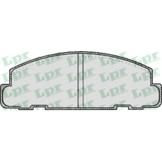05P267 LPR Комплект тормозных колодок, дисковый тормоз