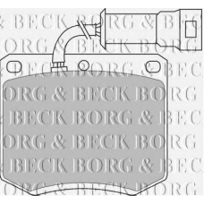 BBP1052 BORG & BECK Комплект тормозных колодок, дисковый тормоз