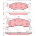GDB3123 TRW Комплект тормозных колодок, дисковый тормоз