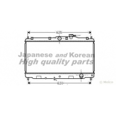 H551-01 ASHUKI Радиатор, охлаждение двигателя