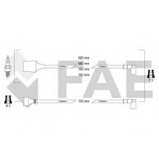 83750 FAE Комплект проводов зажигания