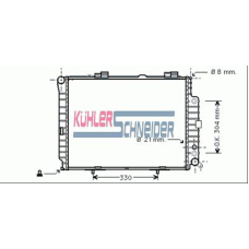 0328901 KUHLER SCHNEIDER Радиатор, охлаждение двигател