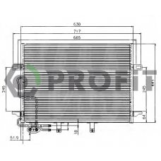 PR 3510C3 PROFIT Конденсатор, кондиционер