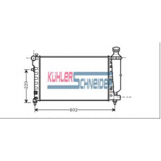 0700111 KUHLER SCHNEIDER Радиатор, охлаждение двигател