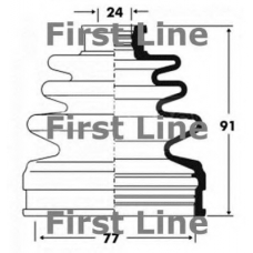 FCB2840 FIRST LINE Пыльник, приводной вал