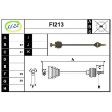 FI213 SERA Приводной вал