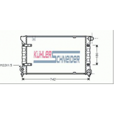 2300501 KUHLER SCHNEIDER Радиатор, охлаждение двигател