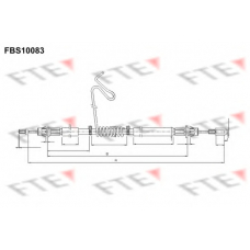 FBS10083 FTE Трос, стояночная тормозная система