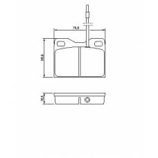 0 986 468 661 BOSCH Комплект тормозных колодок, дисковый тормоз