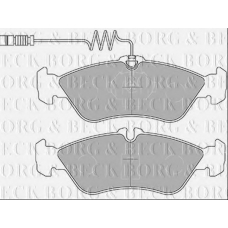 BBP1445 BORG & BECK Комплект тормозных колодок, дисковый тормоз