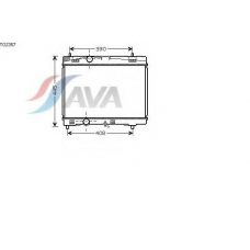 TO2357 AVA Радиатор, охлаждение двигателя