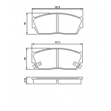 0 986 468 950 BOSCH Комплект тормозных колодок, дисковый тормоз