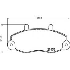 8DB 355 006-391 HELLA PAGID Комплект тормозных колодок, дисковый тормоз