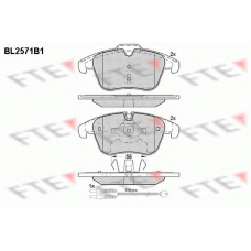 BL2571B1 FTE Комплект тормозных колодок, дисковый тормоз