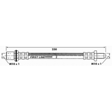 FBH6448 FIRST LINE Тормозной шланг