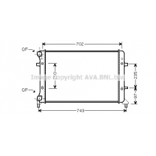 VWA2223 AVA Радиатор, охлаждение двигателя