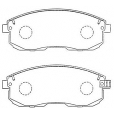 ASN-257 AISIN Комплект тормозных колодок, дисковый тормоз