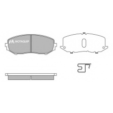 LVXL1395 MOTAQUIP Комплект тормозных колодок, дисковый тормоз