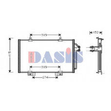 182310N AKS DASIS Конденсатор, кондиционер