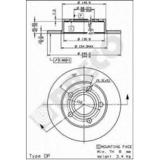 BS 7603 BRECO Тормозной диск