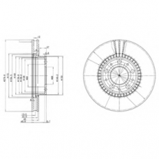 BG2719 DELPHI Тормозной диск