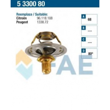 5330080 FAE Термостат, охлаждающая жидкость