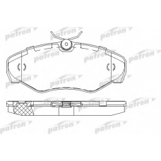 PBP1515 PATRON Комплект тормозных колодок, дисковый тормоз