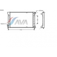 VW2041 AVA Радиатор, охлаждение двигателя