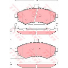 GDB3378 TRW Комплект тормозных колодок, дисковый тормоз