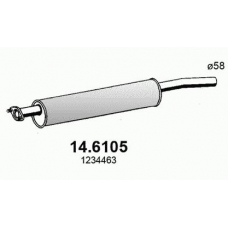 14.6105 ASSO Средний глушитель выхлопных газов