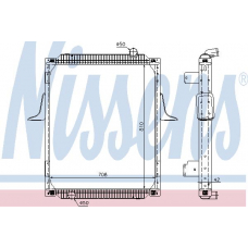 67248 NISSENS Радиатор, охлаждение двигателя