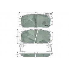 GDB3199 TRW Комплект тормозных колодок, дисковый тормоз