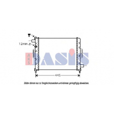 160004N AKS DASIS Радиатор, охлаждение двигателя
