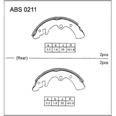 ABS0211 Allied Nippon Колодки барабанные