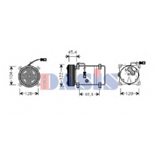853700N AKS DASIS Компрессор, кондиционер