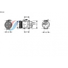 MTK152 AVA Компрессор, кондиционер