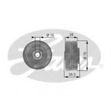 T36044 GATES Паразитный / ведущий ролик, поликлиновой ремень