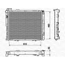 350213747000 MAGNETI MARELLI Радиатор, охлаждение двигателя