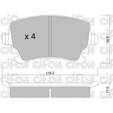 822-554-2 CIFAM Комплект тормозных колодок, дисковый тормоз