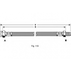 PHB291 TRW Тормозной шланг