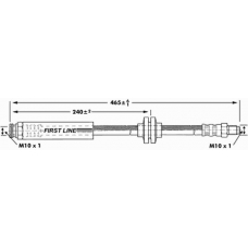 FBH6951 FIRST LINE Тормозной шланг