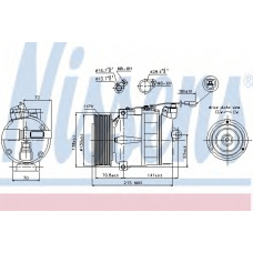 89028 NISSENS Компрессор, кондиционер