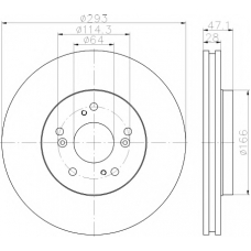 MDC2104 MINTEX Тормозной диск