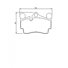 0 986 424 741 BOSCH Комплект тормозных колодок, дисковый тормоз